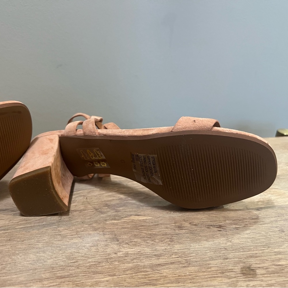 Madewell Kora Ankle Strap Sandal - Suede Ground Clay - Picture 2 of 9